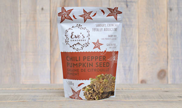 Chili Pepper Pumpkin Seed Crackers