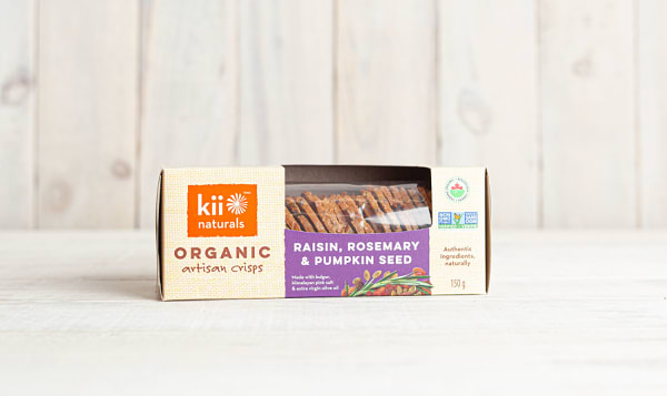Kii Naturals Organic Raisin Rosemary Pumpkin Crisps 150g Shop At Spud Ca