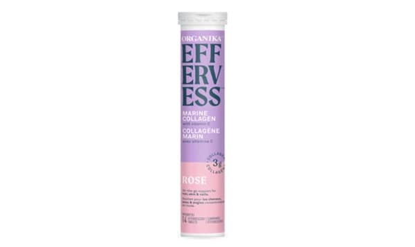 Effervess Collagen with Vitamin C Tablets - Rose